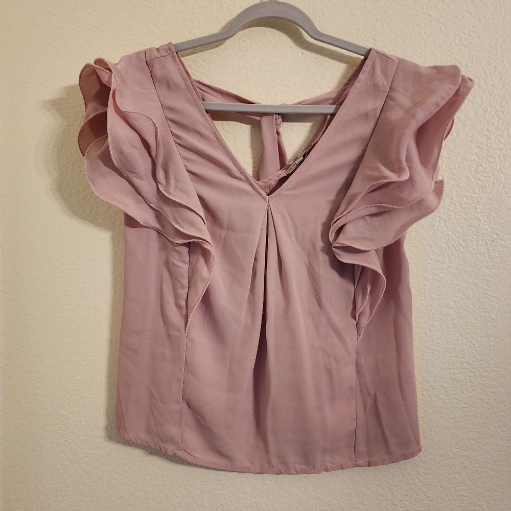 NWT Love Letter Collection Ruffled Blouse - Picture 2 of 6